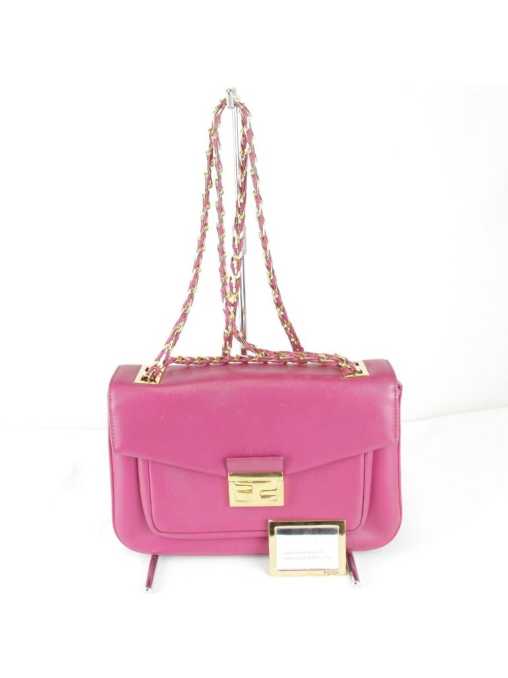 Fendi Leather Chain Shoulder Bag